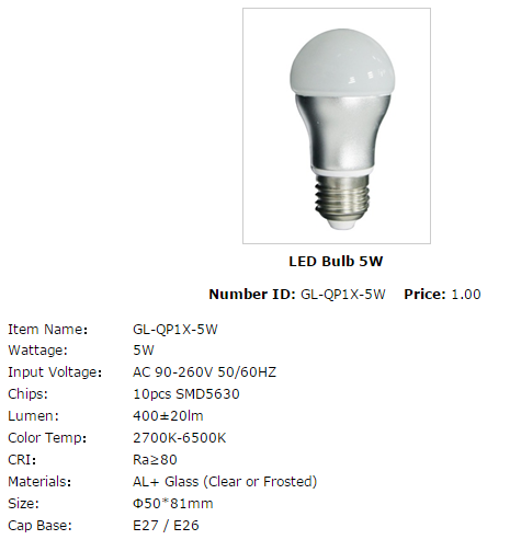 LED Bulb Lights