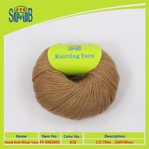 3/8Nm hand knit wool yarn