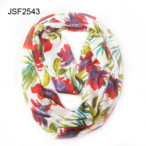 Floral snood scarf