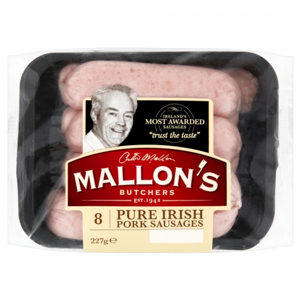 MALLONS PORK SAUSAGE 227G