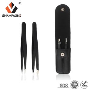 Stainless Steel Eyebrow Tweezer Set