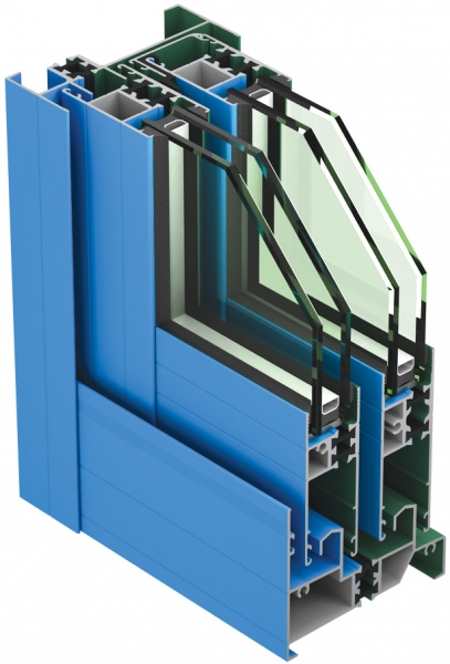 Curtain Wall Frame(HY-2006 Dark Blue)